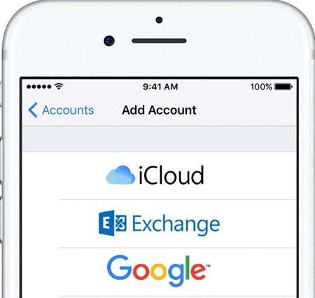 via setting step 2 | recover gmail contacts on iphone
