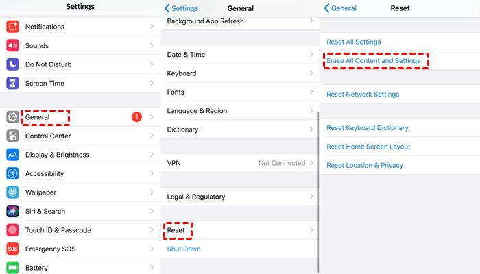 via iCloud step 1 | recover data from iphone after factory reset