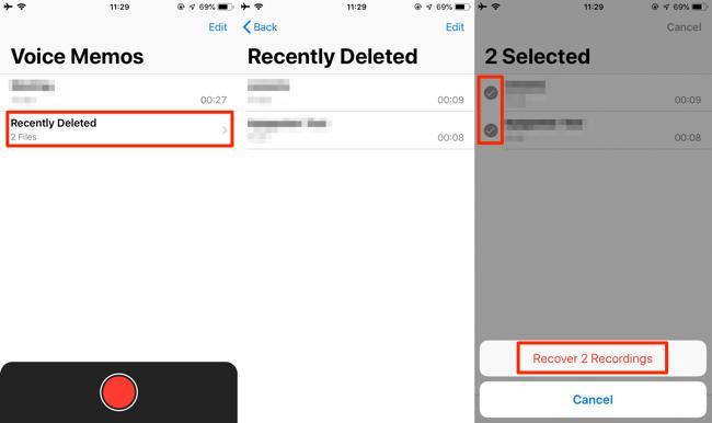 with Backup | recover deleted voice memos iphone