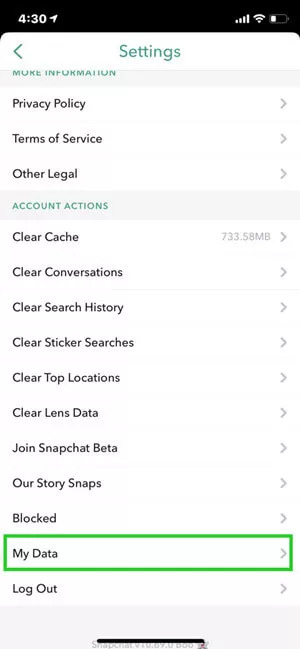 vie Anfrage senden | Stellen Sie Bilder von Snapchat auf dem iPhone wieder her