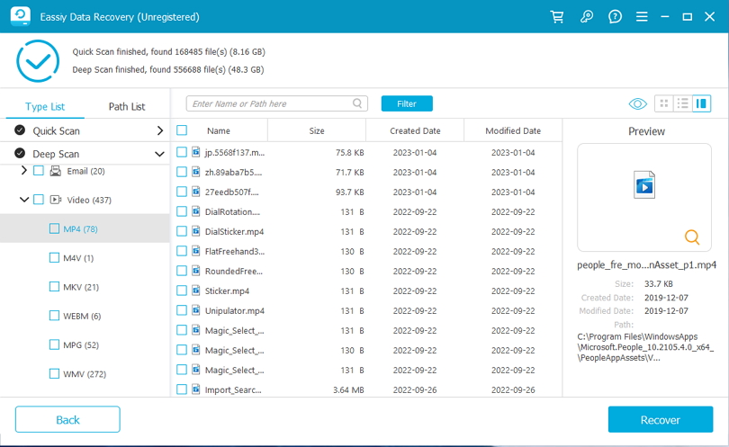 recover data from recycle bin step 4