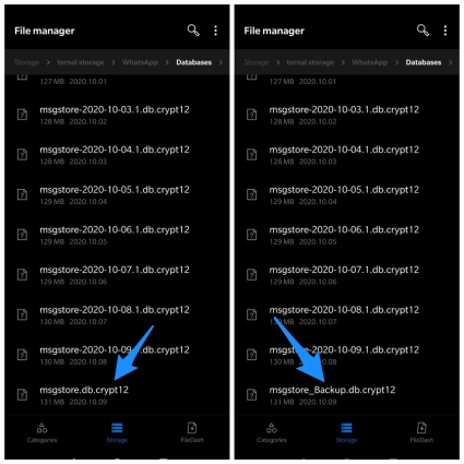 aus Lokaler Sicherung Schritt 3 | whatsapp anrufverlauf wiederherstellen android