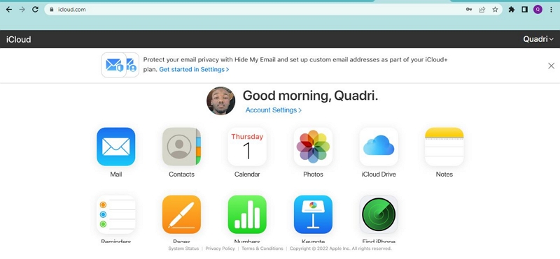 über iCloud Schritt 2 | iPhone Safari-Verlauf wiederherstellen