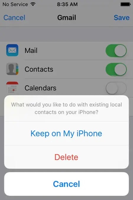 über gmail schritt 7 | Gelöschte Kontakte auf dem iPhone ohne Computer abrufen