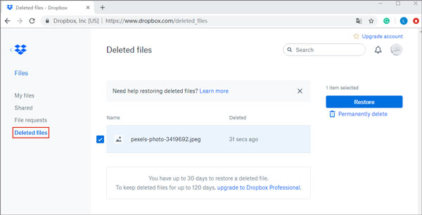 with Dropbox | samsung deleted video recovery