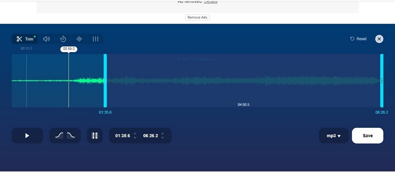 MP3Cut Schritt 3 | Audio zuschneiden Windows 10