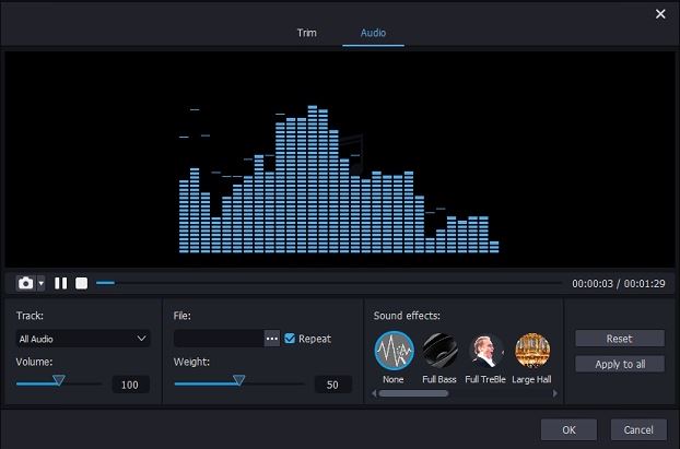 Joyoshare Media Cutter step 3 | Change Bitrate of MP3