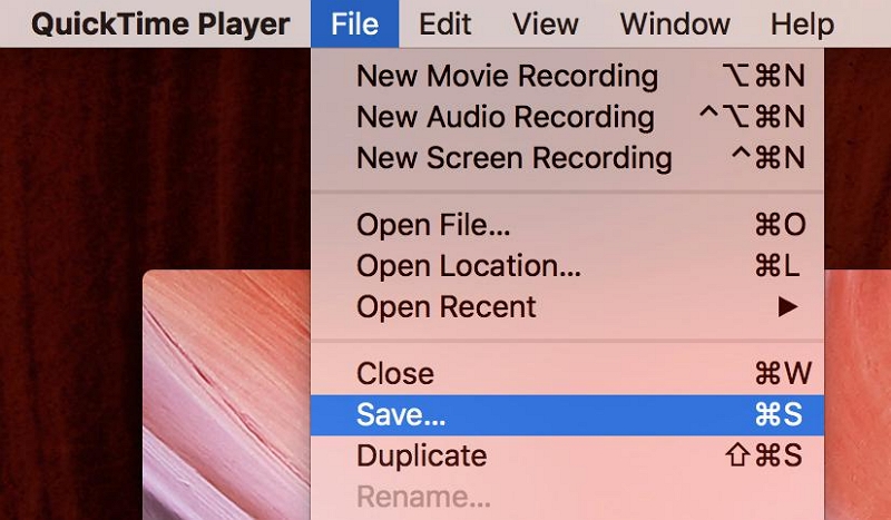 QuickTime Player Schritt 7 | Bildschirmaufnahme mit Audio auf dem Mac
