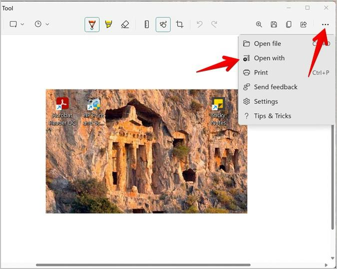 using Snipping Tool step 5 | screenshot on pc chrome