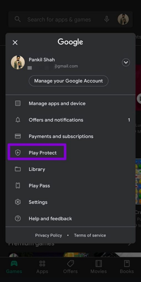 mit Google Play Protect Schritt 3 | Android beschädigte Wiederherstellung