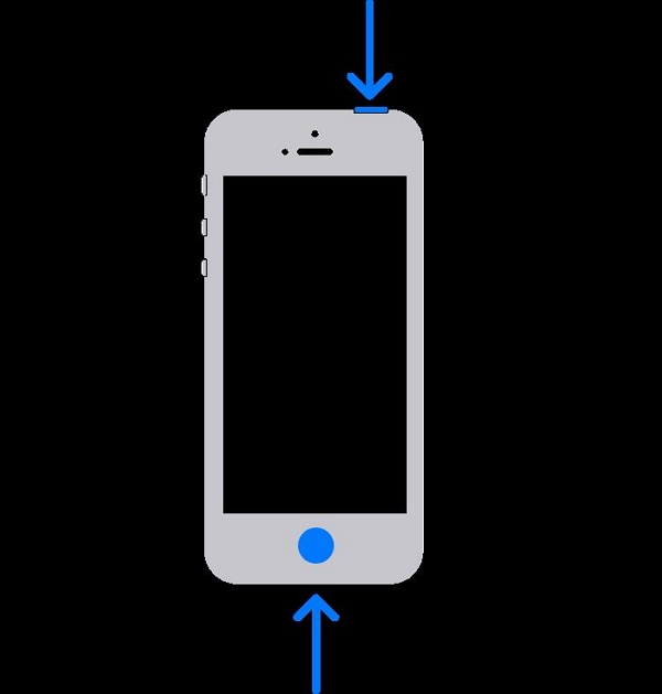 with Touch ID and Top button | screen capture iphone