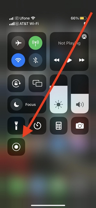 Using Built-in Recorder step 2 | recording facetime on iphone