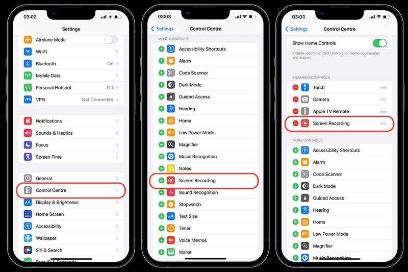 Using Built-in Recorder step 1 | recording facetime on iphone