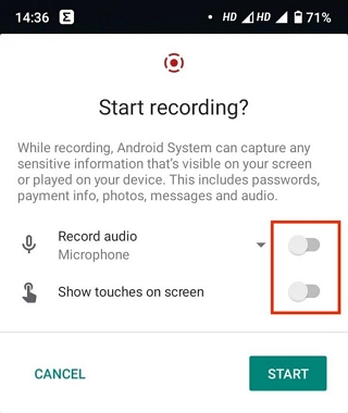 Bildschirmaufnahme Android ohne App Schritt 2 | Bildschirmaufzeichnung auf Android