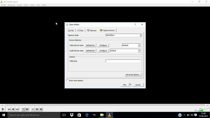 VLC メディア プレーヤーのステップ 1 | ゲームバーなしで画面を記録するWindows 10