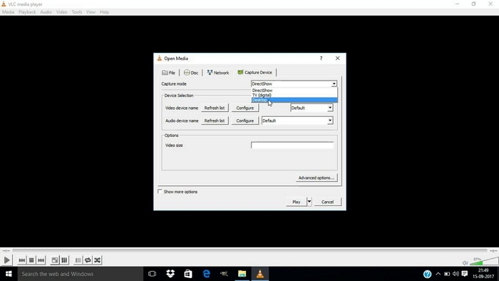 VLC Media Player step 2 | record screen windows 10 without game bar