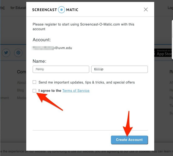 Installieren Sie Screencast-O-Matic Schritt 3 | Bildschirm castomatic