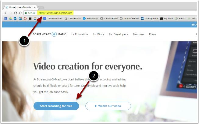 Install Screencast-O-Matic step 1 | screen castomatic