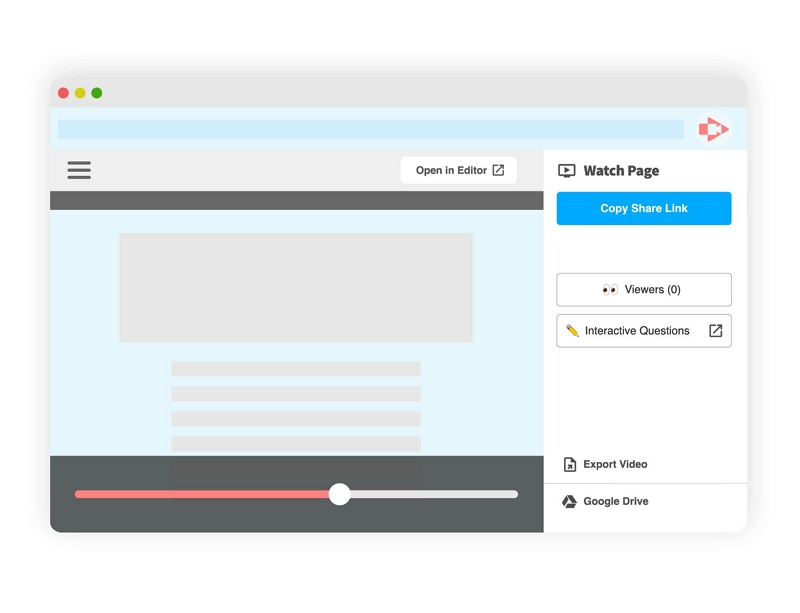 Screencastify sharing feature | screen castify