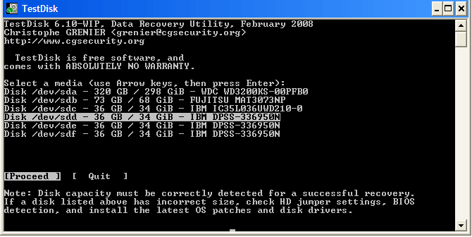 using TestDisk partition recovery step 3 | testdisk recover partition