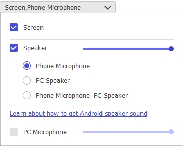 Android-Bildschirm Schritt 4 aufnehmen | mobizen Bildschirmrekorder pc