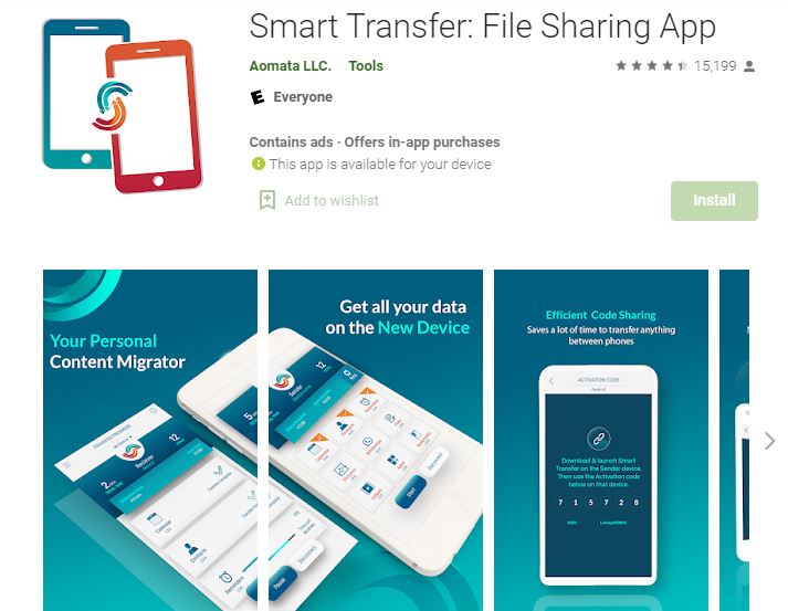 Smart Transfer | best app to transfer data from Android to iPhone