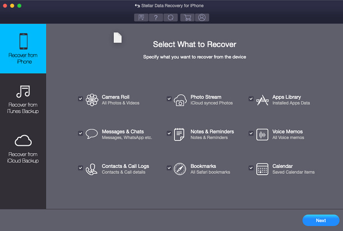 Stellar Data Recovery for iPhone | icloud video recovery