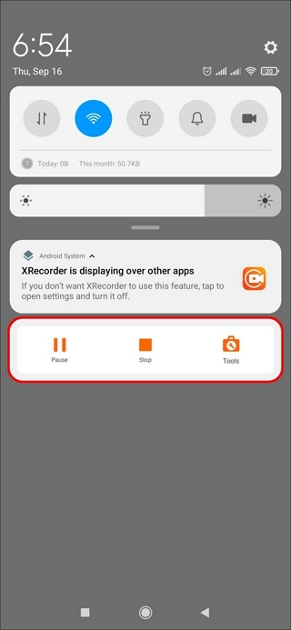 Verwenden Sie die Xrecorder-App Schritt 3 | Xrecorder