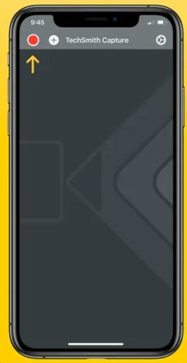 With Techsmith step 3 | how to add screen record on iphone