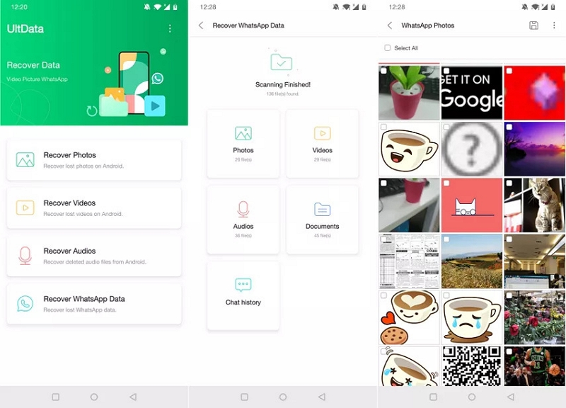 Tenorshare UltData für Android | whatsapp wiederherstellung android