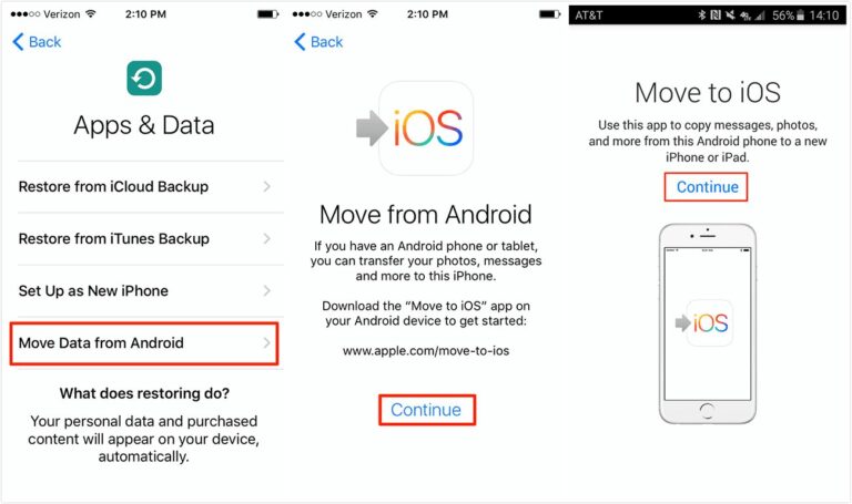 Move to iOS | transfer photos from android to iphone