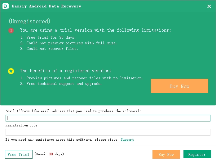 registar eassiy android data recovery