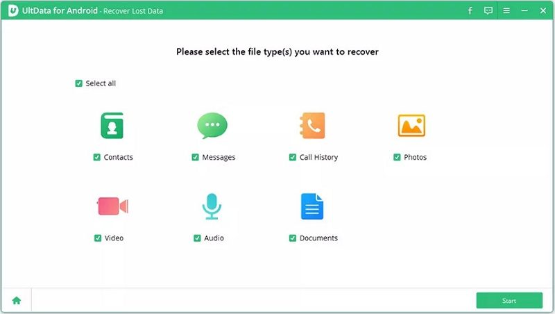 interface | tenorshare android data recovery