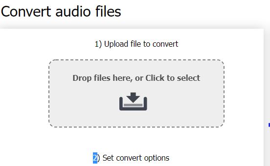 Online-Audiokonverter Schritt 2 | Ändern Sie die Bitrate von MP3