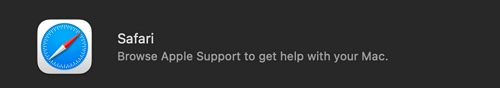 Use Safari Option | mac recovery mode
