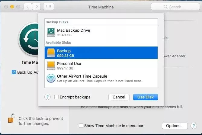 Utilize Time Machine Backup | mac recovery mode