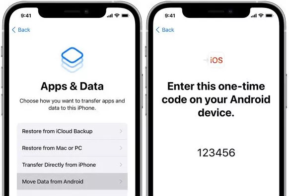 Move to iOS step 1 | transfer data from android to iphone