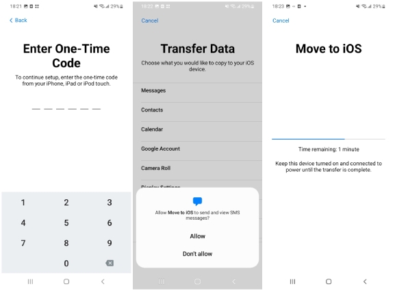 Move to iOS step 2 | transfer data from android to iphone