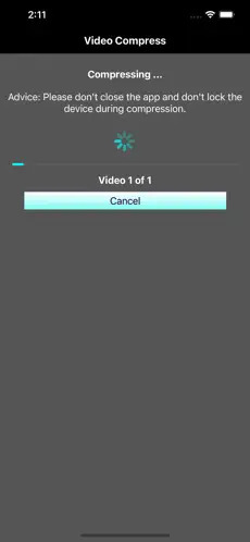 Use Video Compress Apps step 4 | how to compress a video on iphone