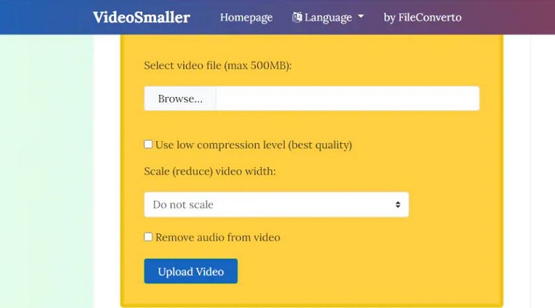 VideoSmaller | free video compressor