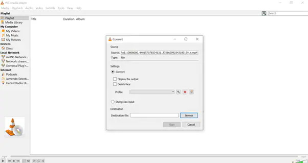 with VLC Media Player step 5 | convert avi to mp4 vlc