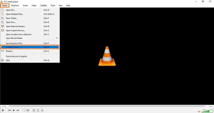 VLC Media Player step 2 | convert imovie to mp4