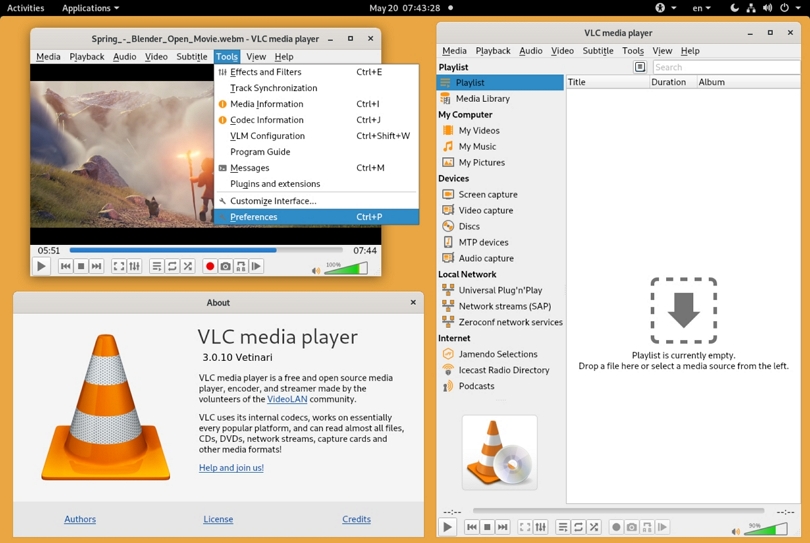 The VLC media player | video compressor