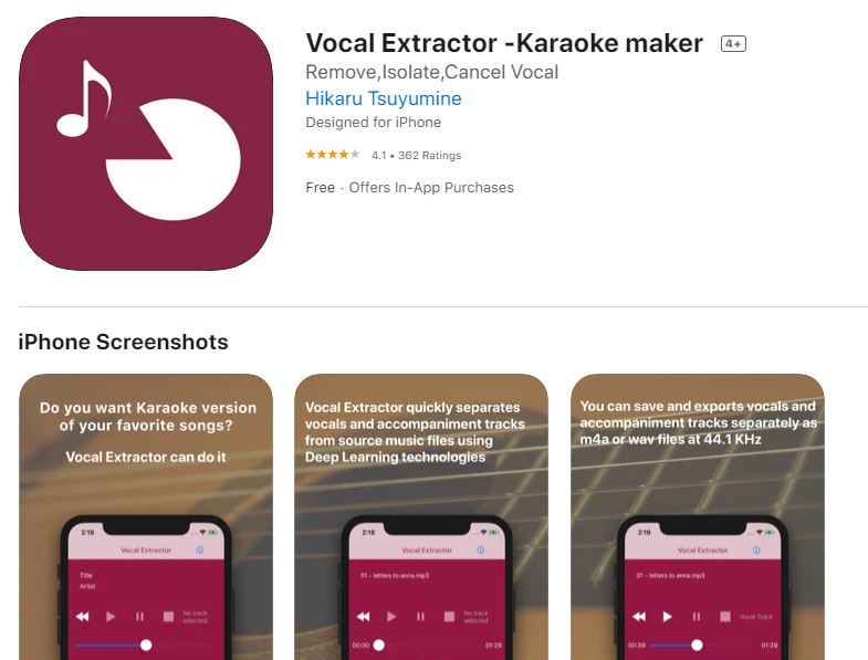 Vocal Extractor | M4A Editor