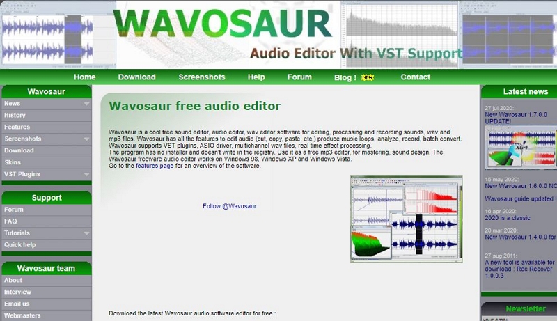Wavosaur | WAV audio editor
