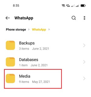 from Local Backup step 4 | whatsapp delete images recovery android