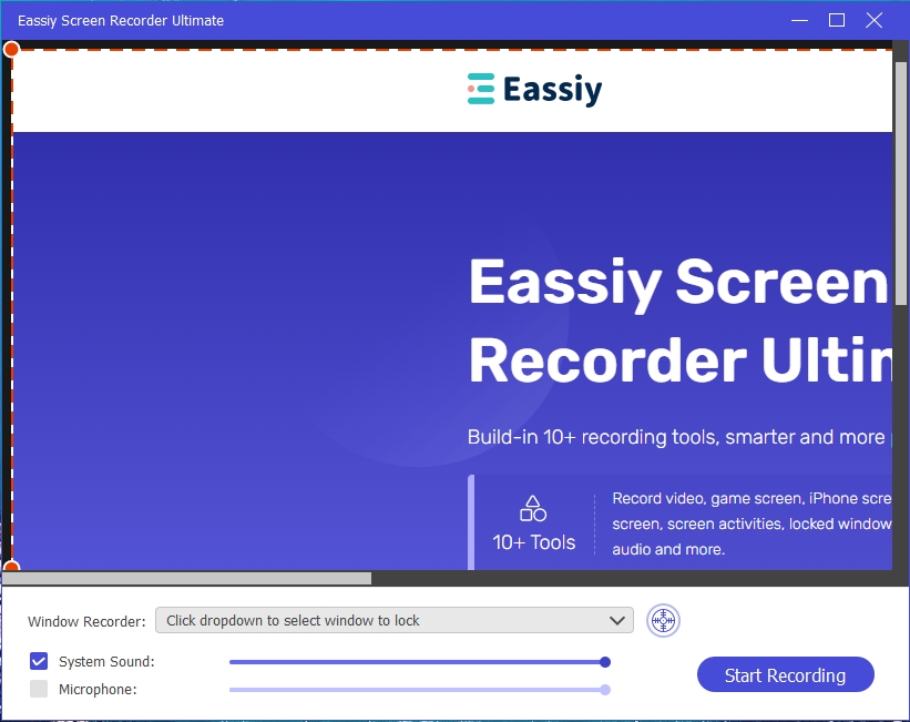 Eassiy screen recorder ultimate step 2 | how to record zoom meeting on iphone