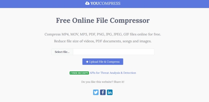YouCompress | MP4-Kompressor