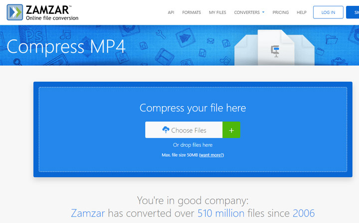 Zamzar | compress video mov