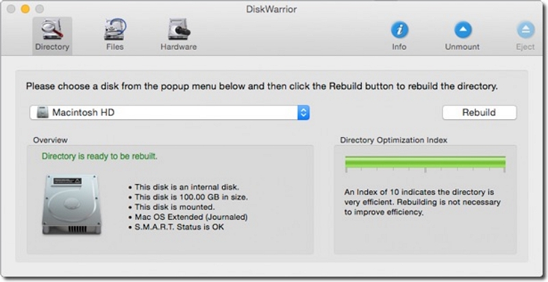 DiskWarrior | Best Mac hard drive recovery software